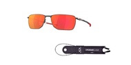 Oakley Ejector OO4142 Rectangle Sunglasses for Men + BUNDLE Leash + BUNDLE with Designer iWear Care