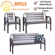 Qatella Garden Chair Bench HAMIDA 1 SEATER/2 SEATER/3 SEATER / 1.1M METAL TABLE / SIDE TABLE / Metal