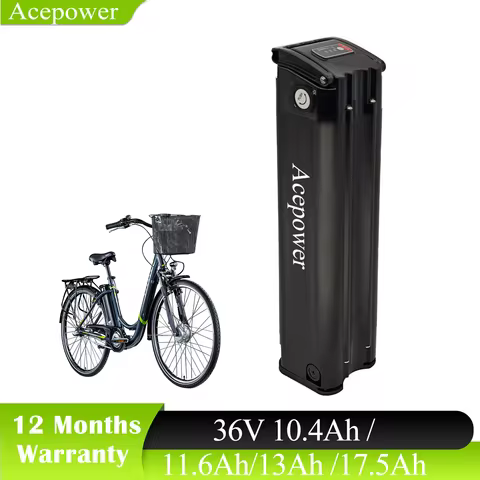 For TELEFUNKEN Multitalent ZÜNDAPP Z510 Ebike Battery 36V 10.4Ah 13Ah 17.5Ah Silver Fish Battery for