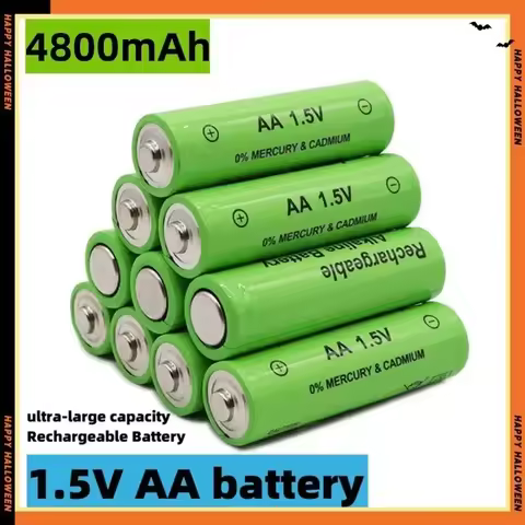 Battery Roza cinnie-1.5V AA 4800mAh Rechargeable AA Alkaline Suitable for Flashlight Mouse Clock Rem