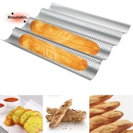 ROUNDIN Baguette Baking Tray, Bakeware Waves Baguette Mold,  Baking Tool French Bread Toast 2/4 Groo