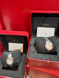 全新現貨Cartier滿鑽藍氣球女士腕表33mm 藍粉都有