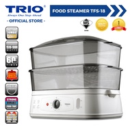 Trio Food Steamer With Jumbo Capacity (20L) | 2-Tier Electric Steamer | Healthy Cooking | Kukus Elek