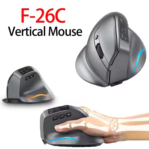 ZELOTES F-26C F35 F36 F17 Ergonomic Vertical Mouse 2.4G Wireless Gaming Mice USB Optical Mouse 3200D