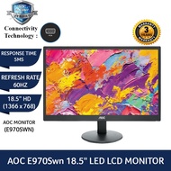 AOC Monitor E970SWN 18.5″: 5ms/1366*768/TN Panel/VGA/VESA (3-Yrs AOC OnSite Pickup)