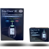 EDGECHECK 3C BLOOD GLUCOSE METER STARTER PACK PREMUIM (1SET) + EDGECHECK 3C BLOOD GLUSOCE TEST STRIP