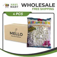 MELLO REGULAR WHITE MARSHMALLOWS Candy Toppings 680G (4 PIECES PER BOX) HONLINE