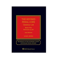 The Revised Penal Code Criminal Law Book 1 2 by Luis Reyes Two RPC 1 2 Crim Law 2017 2021