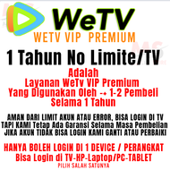 Akun WeTV VIP Premium – Akses Tanpa Batas Tanpa Iklan Full Garansi
