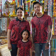 🔥Ready Stock🔥Baju Batik Jersey Traditional Etnik Sabah Sarawak- Collar & Round Neck