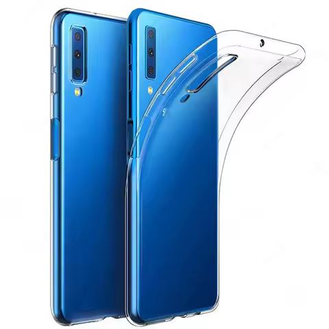 Crystal Clear Silicone Case Samsung Galaxy A9 A8 A6 A7 Plus 2018 Silicone Soft Case Back Cover For S