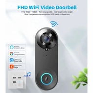 Tuya Smart Video Doorbell 1080P Doorbell WiFi Smart Wireless Security W3 DoorBell Smart Intercom Recording Waterproof Video Cloud storage Door Phone