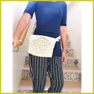▙ ╮ △ Raffia belt bag/sling bag- Native Bags