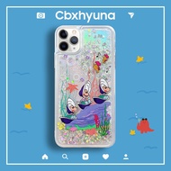 IU Lee Ji Eun Same Style Holographic Disney Oyster Sparkle Liquid Quicksand Bling Glitter Soft Silicone TPU Case For iPhone SE 2020 7 8 Plus 7Plus XR XS X 11 12 Mini 12Mini Pro Max Cover Casing