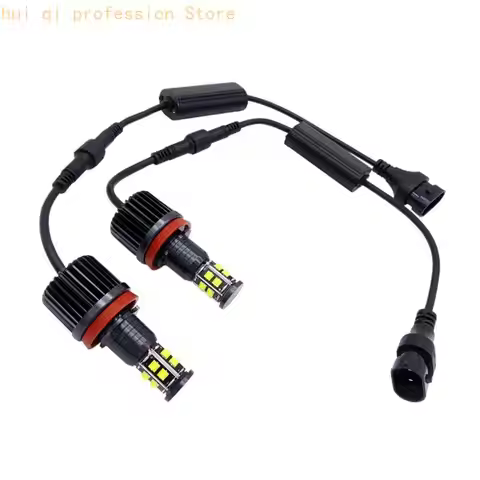 H8 LED Angel Eyes Headlamp Upgrade 120W Direct Fit for for E90 E92 E60 E70 H8WE