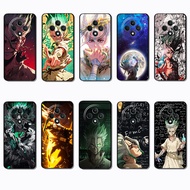 Soft black phone case for OPPO Reno 6 Lite 7z 8z 8T 12 11F 12F 12FS dr stone Fashion printed phone c
