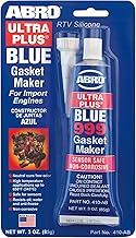 ABRO Ultra Plus RTV Silicone Sealant and Gasket Maker Blue 999, for Import Engines, Sensor Safe, Non