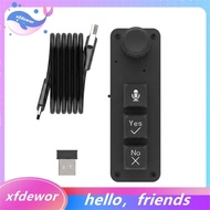 AI Voice Macro Keypad 3 Keys 2.4G+ Wired Dual Connection Mechanical Keyboard Single Knob Intelligent
