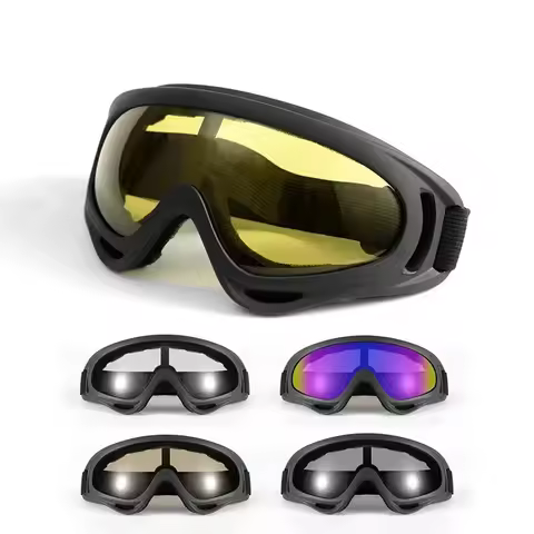 X400 Pro Flagship Wind Goggles - Full Protection from Wind/Dust/UV, Shatterproof & Anti-Scratch, Com