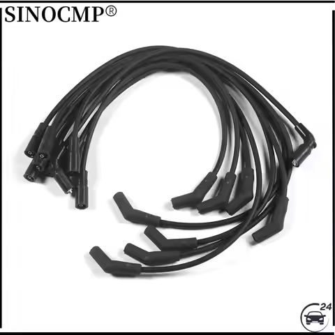 9pcs 8mm Ignition Spark Plug Wire Set 3888328 For Volvo Penta V8 5.0L 5.7L GXI GI OSI Ignition Spark