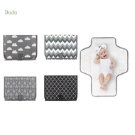 Dudu Baby Diaper Changing Pad with Cushioned Pillow Portable Watertight olding Diaper Change Station