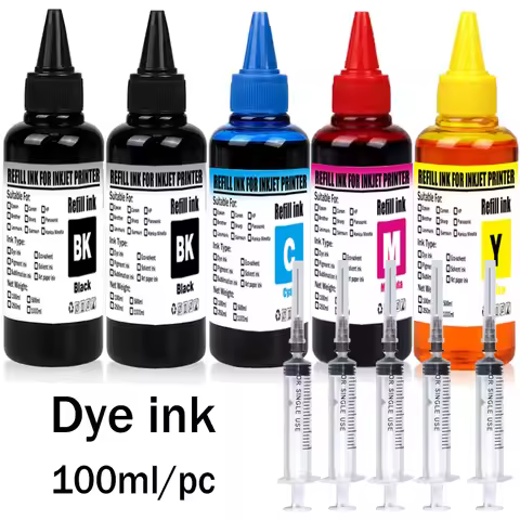 Dye ink Refill kit For HP 301 302 304 305Xl Printer For Epson Canon 40 41 445 446 Brother Lexmark Sa