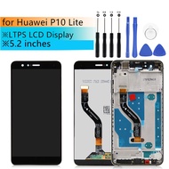 for Huawei P10 Lite LCD Display Touch Screen Panel with Frame Digitizer Assembly for Huawei P10Lite Repair Spare Parts
