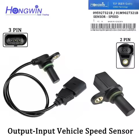 Set 2 Output-Input Vehicle Speed Sensor For VW MK4 Golf City GTI Jetta Beetle Audi 1997-2008 0959273