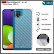 Carbon Skin Scratch Resistant Back Garskin Sticker Samsung A22 4G Samsung A22 5G Samsung A32 4G Samsung A32 5G