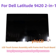 14 Inci Untuk Dell Latitud 9420 2-dalam-1 Lcd Skrin Sentuh Paparan Komputer Riba Pemasangan Gantian 