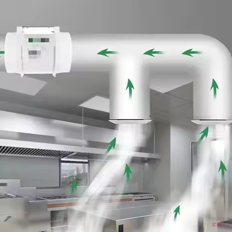 K1KA 50mm Duct Fan Powerful Inline Extractor Fan 12W Duct Blower Indoor Air Exhaust Boosters For Wor