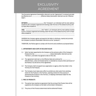 EXCLUSIVITY AGREEMENT