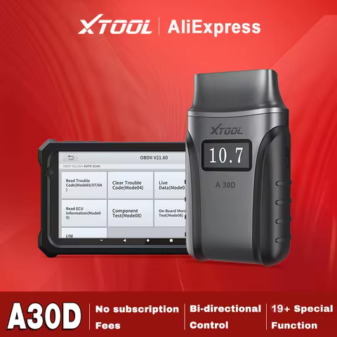 XTOOL A30D OBD2 Scanner Full System Car Diagnostic Tools With 19 Reset FCA Auto Auth CANFD Bidirecti