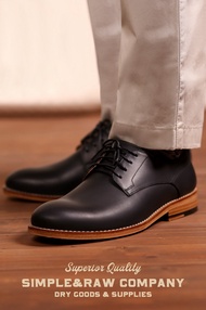Simple&Raw - SH301 Woodstock Derby Shoes (Black)