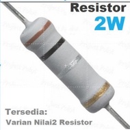Resistor 2W 5% Per bag contains 200 pcs, 1R 1.2R 1.5R 1.8R 2R 2.2R 2.7R 3.3R 3.9R 4.7R Ohm 1K