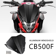 Motorcycle Accessories Aluminum Windscreen Windshield Wind Shield Deflector For HONDA CB500F CB 500 