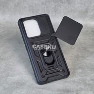 Realme 15 Realme 15 Pro Armor Slide Protect Camera Case Robot + RingStand Case Black Realme 15 Realm