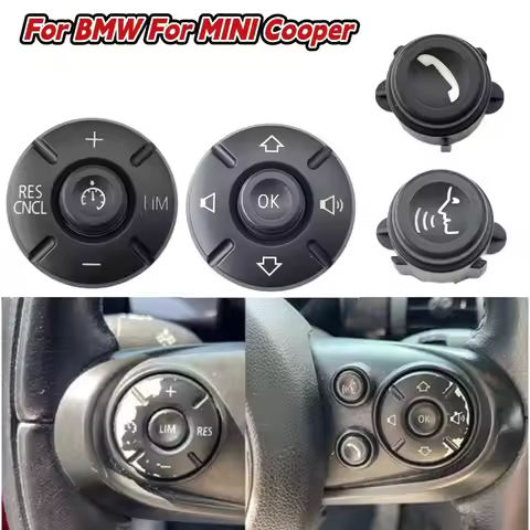 For BMW Steering Wheel Volume Cruise Control Switch For MINI Cooper F54 F55 F56 F57 F60 Replacement