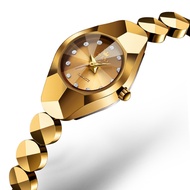 OLEVS 7007 Women Fashion Quartz Watch Gift Round-dial Tungsten Steel Watchband Wristwatch