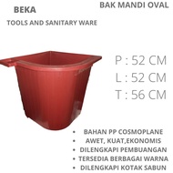 PROMO TERBATAS bak mandi plastik dengan kotak sabun warna biru , hijau