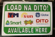 LOAD AVAILABLE HERE PVC Signage 7.8x11 inches