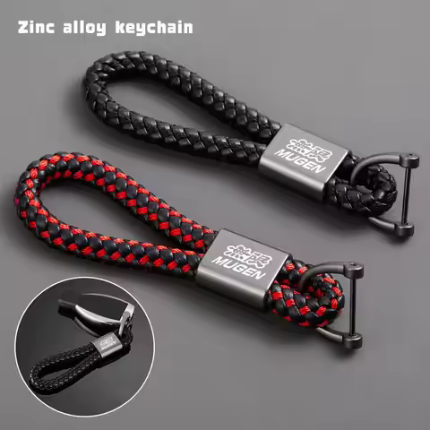 For Honda Civic Fk7 Fit Fk2 Mugen Fk8 Type R Accord Crv Car Accessories Custom LOGO Braided Rope Key
