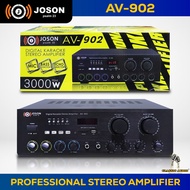 JOSON AV-902 3000watts x2 Max Peak Digital Karaoke Professional Stereo Amplifier Made in Japan(ORIGI