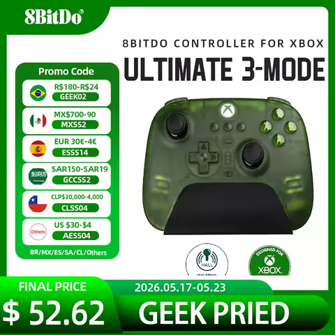 8BitDo Ultimate 3-mode new Wireless Controller Gamepad with Hall Effect Joysticks for Xbox Series X 