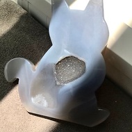 貓貓擺設 瑪瑙 水晶洞 高冰透 擺設 水晶原礦 成型立體花