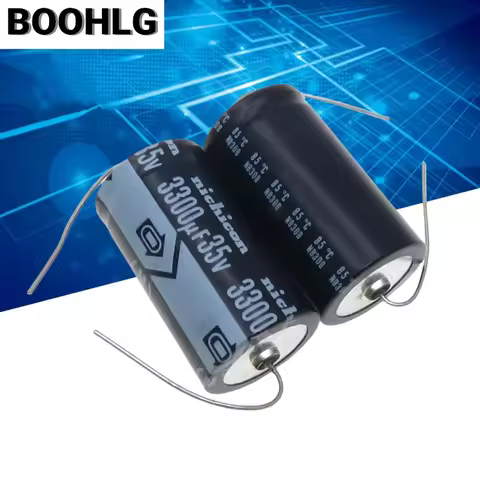 2pcs 3300UF 35V NICHICON Fever Capacitor 35V 3300UF 22X40 Axial