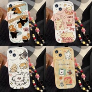 Cute Animal Dog Chain Cover For OPPO Realme 15 14 13 Pro Plus C75 C63 C53 C51 C61 Note 50 60 C65 C67