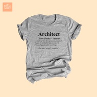 เสื้อยืดลาย สถาปนิก Architect เสื้อยืดความหมาย เสื้อตลกๆ เสื้อพจนานุกรม ไซส์ S - XXL