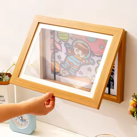 Children Art Frames Magnetic A3 A4 Changeable Kids Frametory for Photo Drawing Paintings Pictures Di
