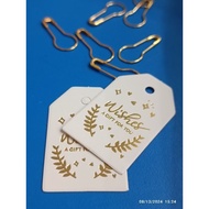 Gift Tags - Wishes A Gift For You Gold Stamping Tag